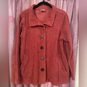 Vintage 100% Cotton Rust Corduroy Jacket